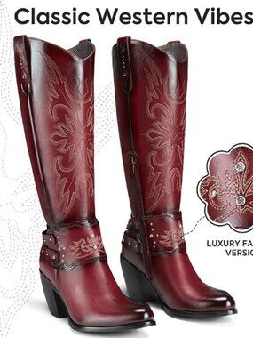 Cowboy Boots for Women, Cowgirl Boots Knee High